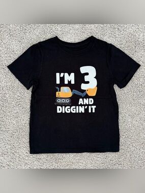 Construction Truck Birthday Tee